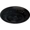 Ekena Millwork Nestor Ceiling Medallion (Fits Canopies up to 5"), Hand-Painted Jet Black, 25 7/8"OD x 2 1/4"P CM25NEBLF - alternate 2